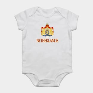 Netherlands - Coat of Arms Design Baby Bodysuit